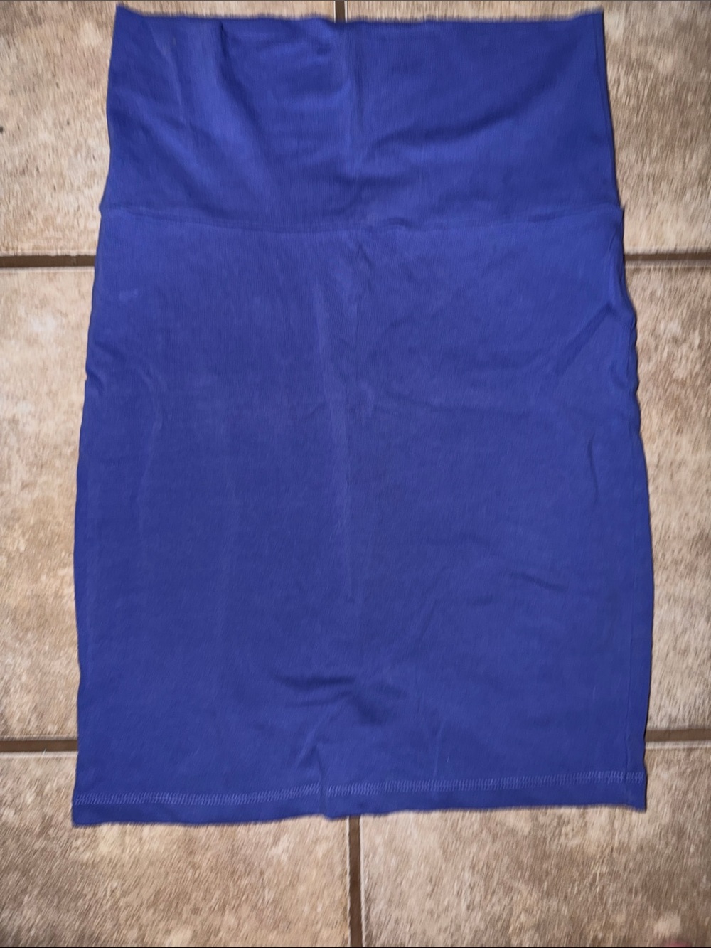 Akribos XXIV Cobalt Blue Stretch Pencil Skirt